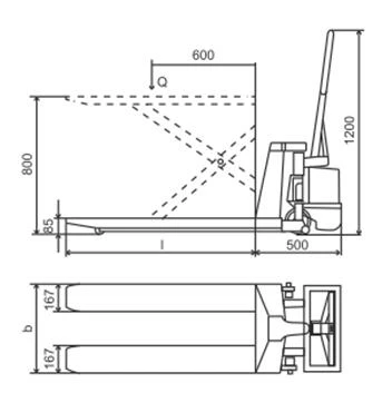 Hand Pallet Truck With Backrest factory